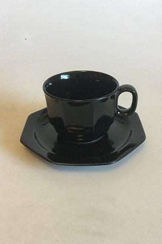Antique Bing & Grondahl Black Café Coffe Cup and Saucer