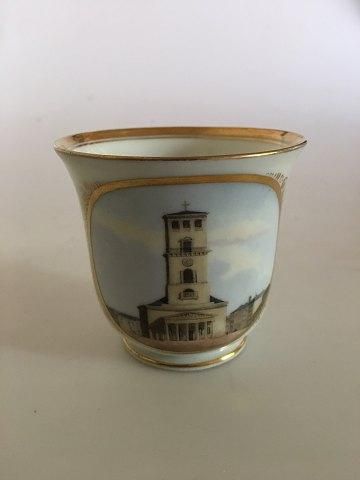 Antique Bing & Grondahl Early cup with motif of Vor Frue Kirke (Copenhagen Cathedral)