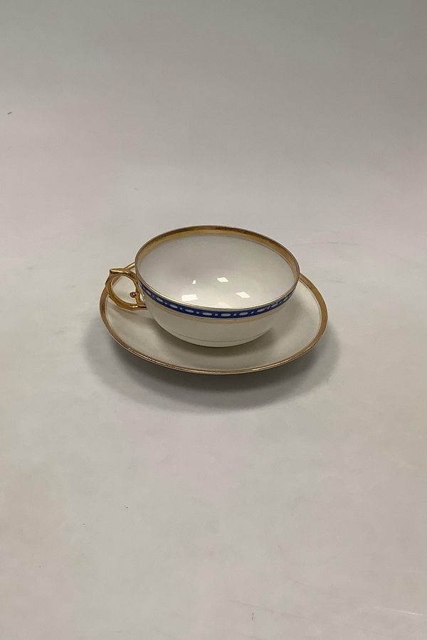 Antique Bing and Grondahl Antique Teacup with nice Blue edge decoration