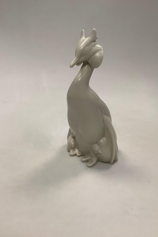 Antique Bing and Grondahl Figurine Grebe with Ducklings by Armand Pedersen