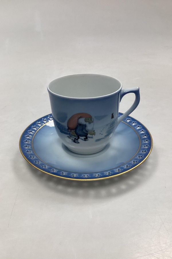 Antique Bing and Grondahl Harald Wiberg Christmas Set Coffee Cup with Saucer No. 3505/305