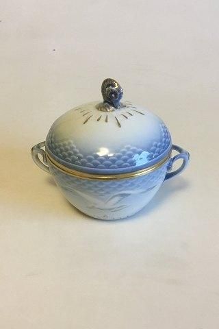Antique Bing & Grondahl Seagull with Gold Sugar Bowl No 302