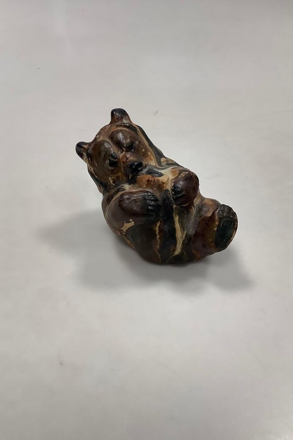 Antique Arne Ingdam Figurine of Bear cubs in delicious icing
