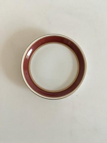 Antique Bing & Grondahl Wagner Ashtray No 30 Wine Red and Gold Border..