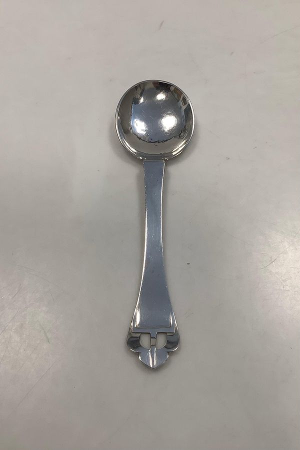 Antique Danish Silver Serving Spoon by Mogens Ballin