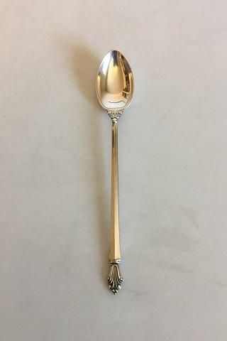 Antique Georg Jensen Sterling Silver Acanthus Iced Tea Spoon No 078
