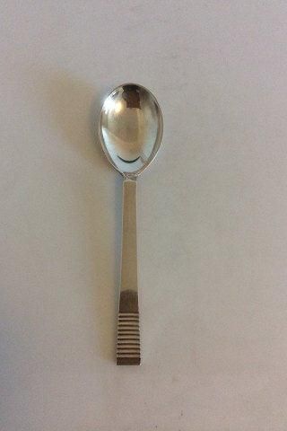 Antique Georg Jensen Sterling Silver Parallel Large Dinner Spoon No 001B