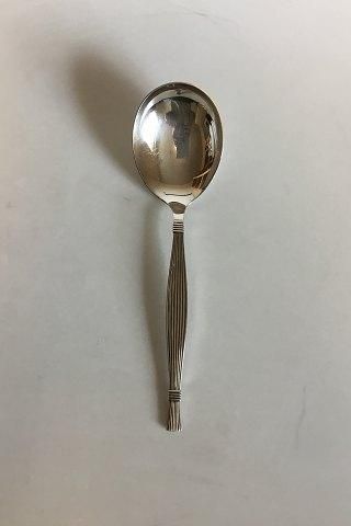 Antique Gitte silver plate Large Serving Spoon O.V. Mogensen