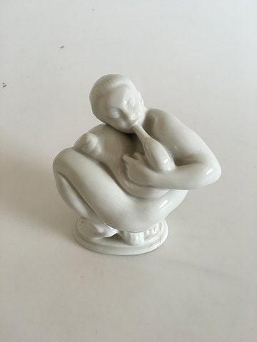 Antique Kai Nielsen Leda and the Swan Figurine