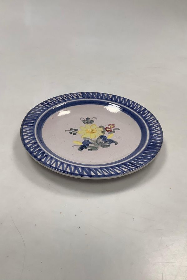 Antique Lars Syberg Ceramics Blue Dessert Plate