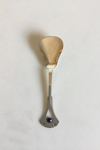 Antique Mogens Ballin Silver Spoon with Blue Stone