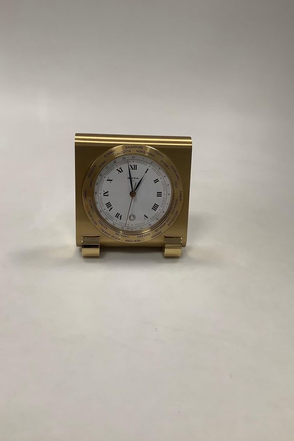 Antique New in box Swiza table clock no 93128 from Switzerland
