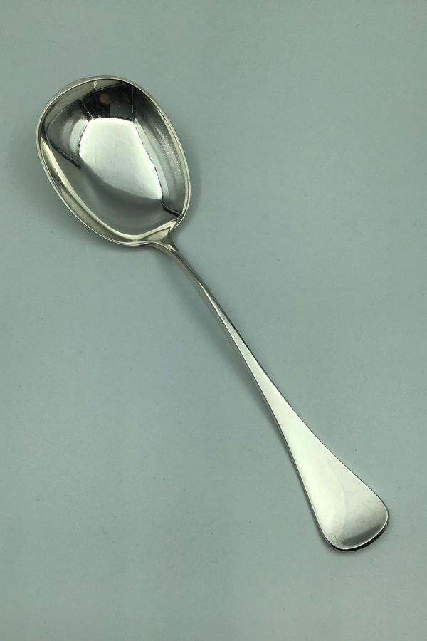 Antique Patricia W and S Sørensen Silver Serving Spoon large