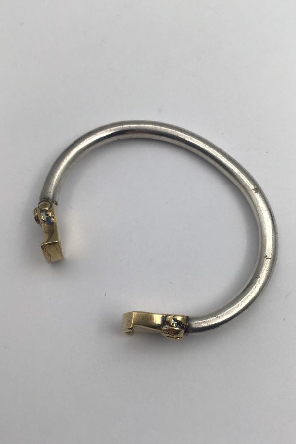 AB? Sterling Silver / 18K Gold Bangle