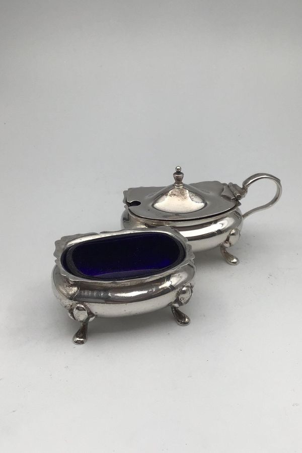 Adie Bros Ltd, Birmingham Sterling Silver Salt Pepper Cart 1925/26