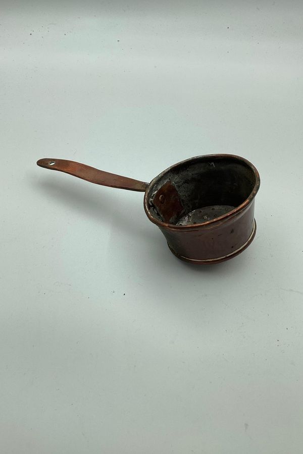 Antique copper straw / container from the end of the 19th century