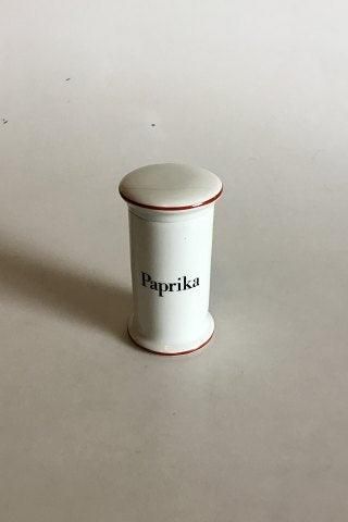 Bing & Grondahl Paprika (Paprika) Spice Jar No 497 from the Apothecary Collection