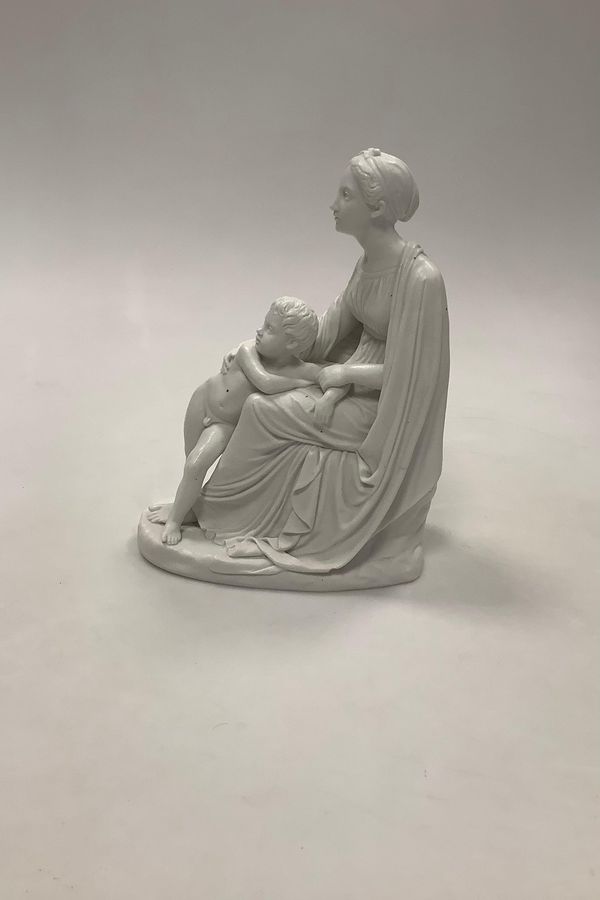 Bing and Grondahl Thorvaldsen Bisquit Figure of Mother and Child