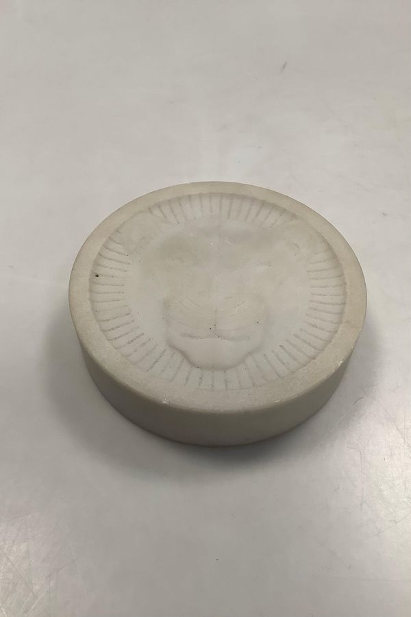 Marble paperweight with Panther / Tiger motif