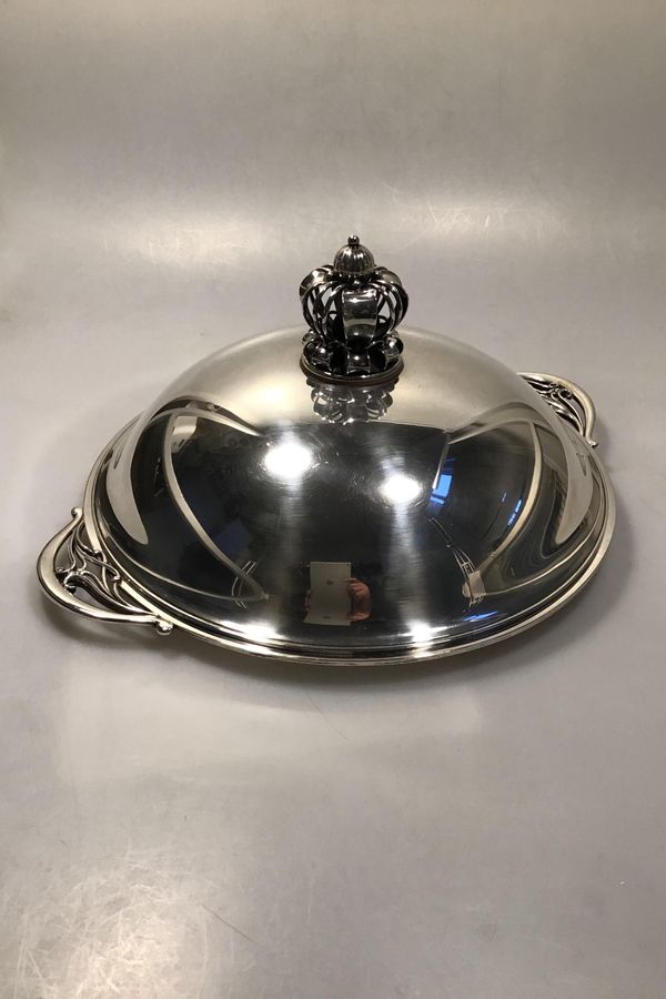 CC Hermann Sterling Silver Lid dish with Krone top