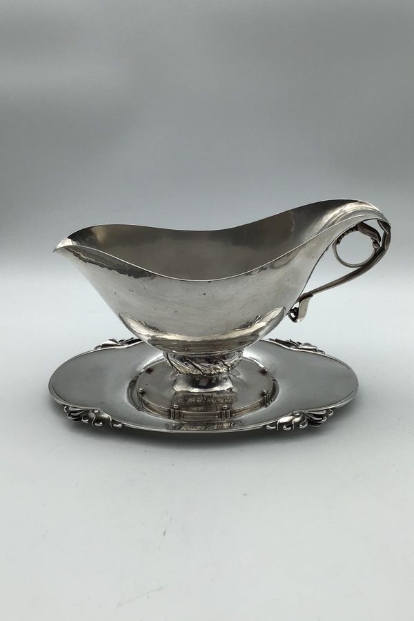 Georg Jensen Sterling Silver Saucer No. 177 and Saucer No. 177 B.