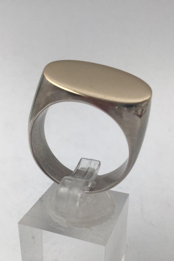 Hans Hansen Sterling Silver / Gold Men's Ring