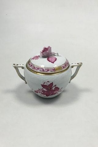 Herend Hungary Apponyi Purple Sugar Bowl No 665