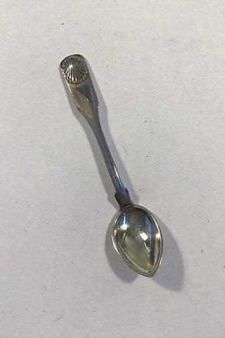 Musling (Clam) Silver Salt Spoon W & S Sørensen / Fredericia Sølv