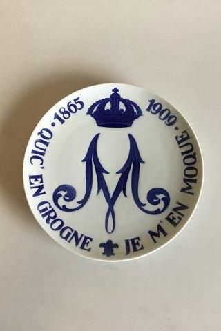 Porsgrund Commemorative Plate from 1909 for Princess Marie 1865-1909