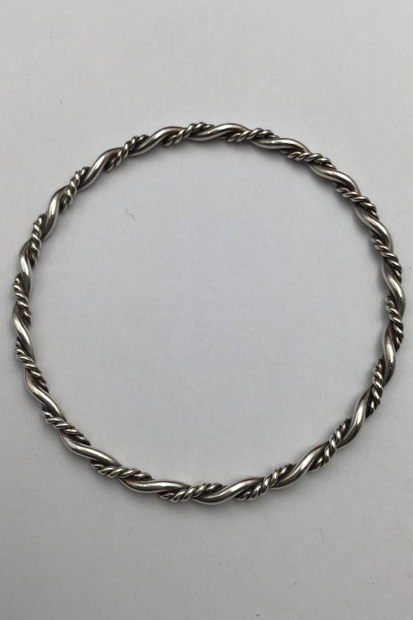 Randers Sølvvarefabrik Sterling Silver Twisted Bracelet