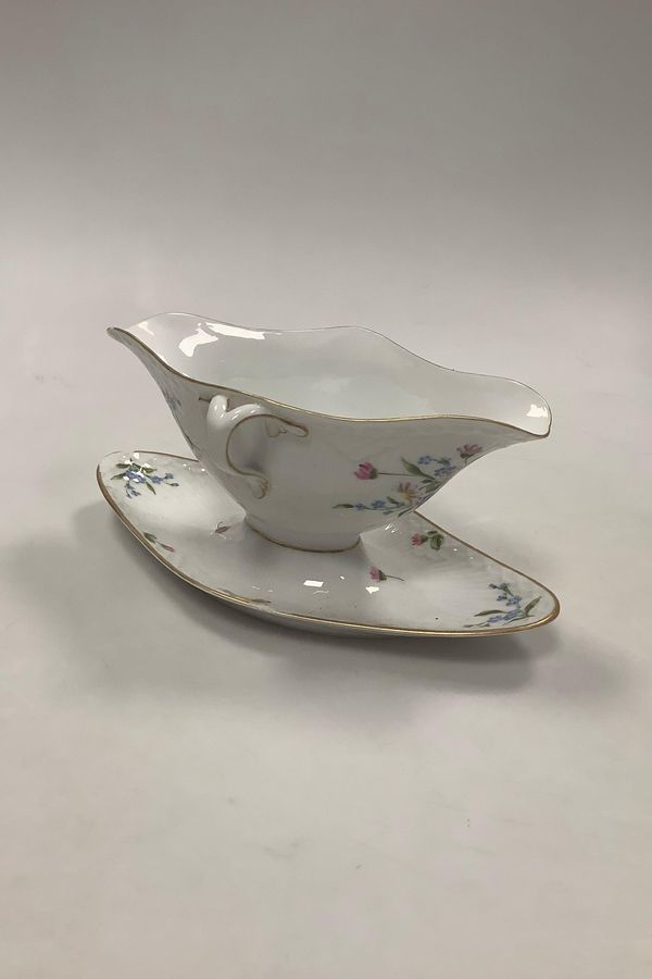 Royal Copenhagen Art Nouveau Half Lace Gravy Boat