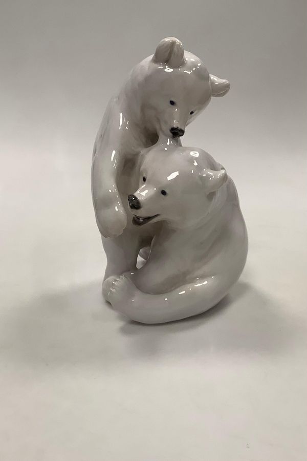 Royal Copenhagen Figurine with Polar Bears playing No 366