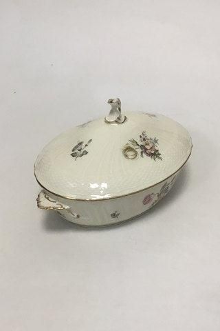 Royal Copenhagen Frijsenborg Oval lidded bowl No 1702