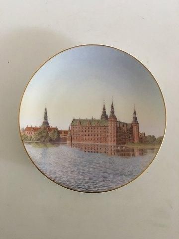 Royal Copenhagen Typographical Plate with motif of Frederiksborg Castle by Emil Orth