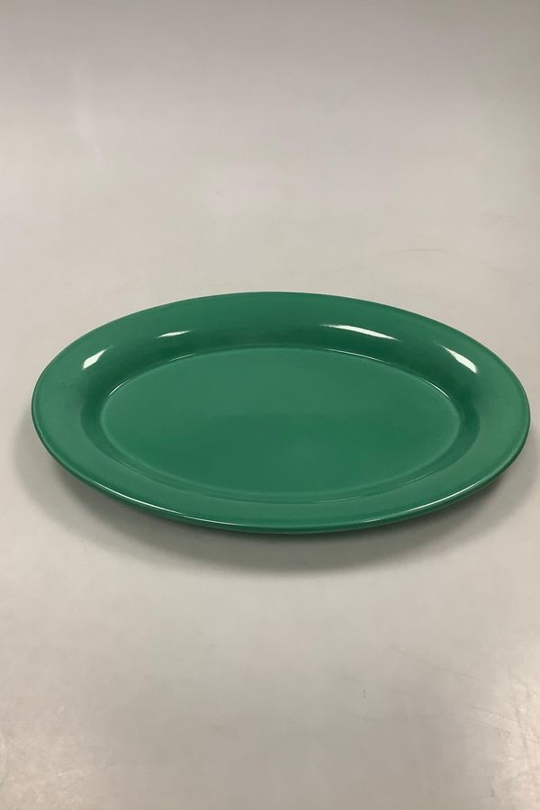 Royal Copenhagen Ursula oval plate in Dark green No 621