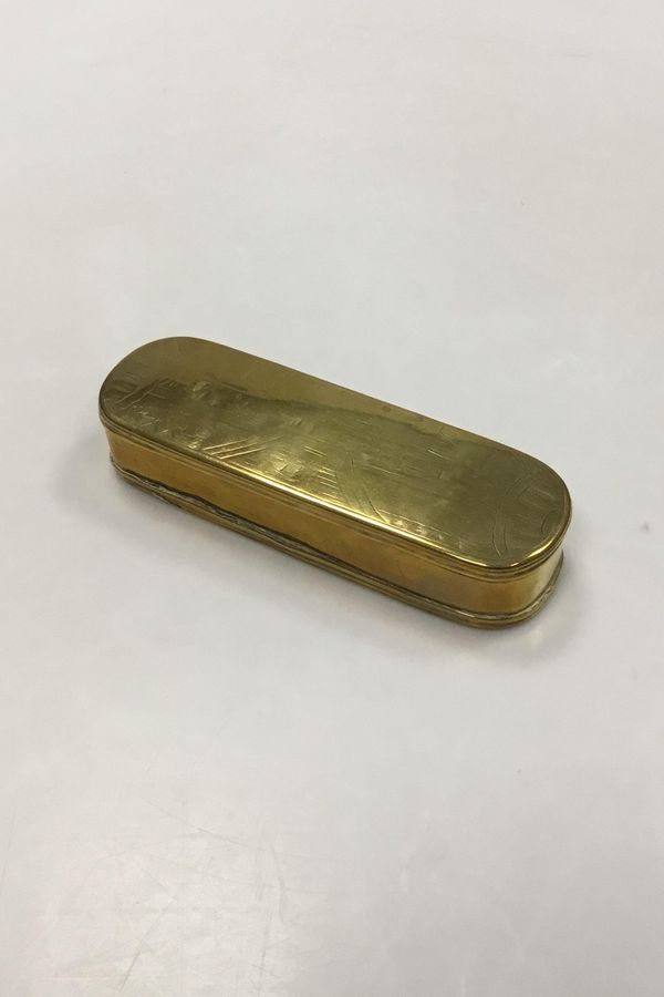 Brass snuff box