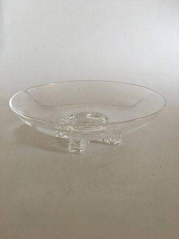 Steuben Art Glass. Large bowl on feet