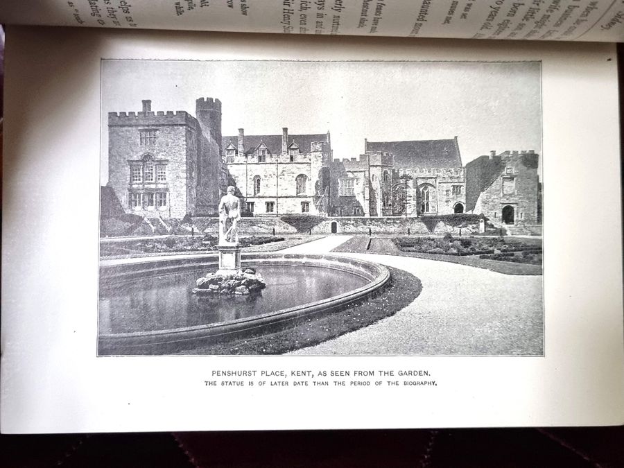 Antique 1891 Antique Leather Book 'Sir Philip Sidney, Elizabethan Age', 19th Century 