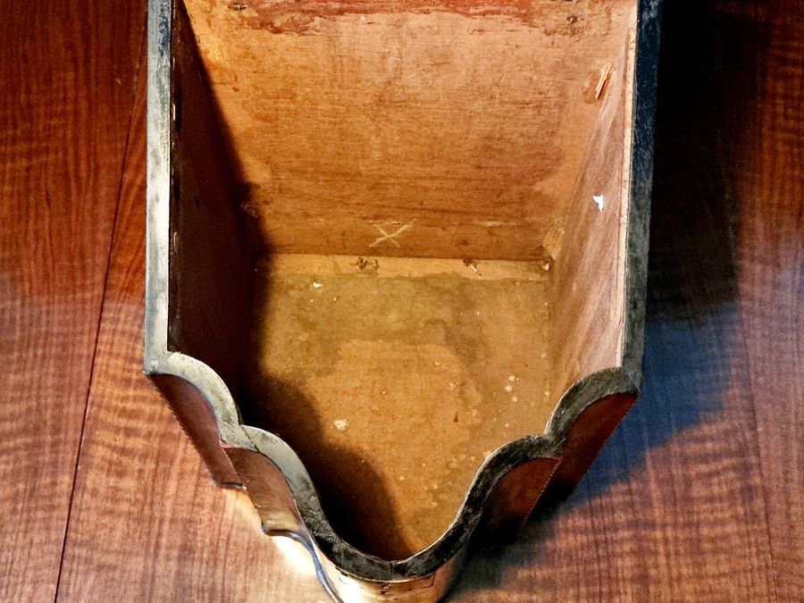 Antique George III Inlaid Knife Box, Antique Georgian Storage Box For Restoration