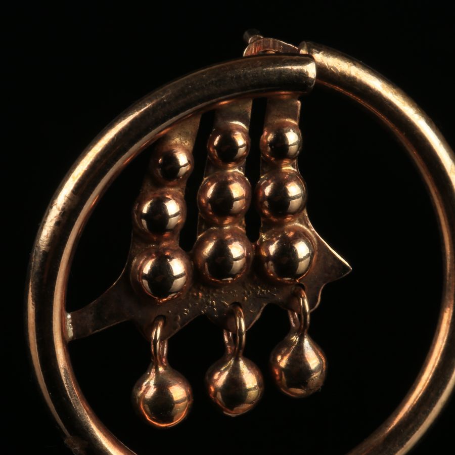 Antique 19K Gold Earrings