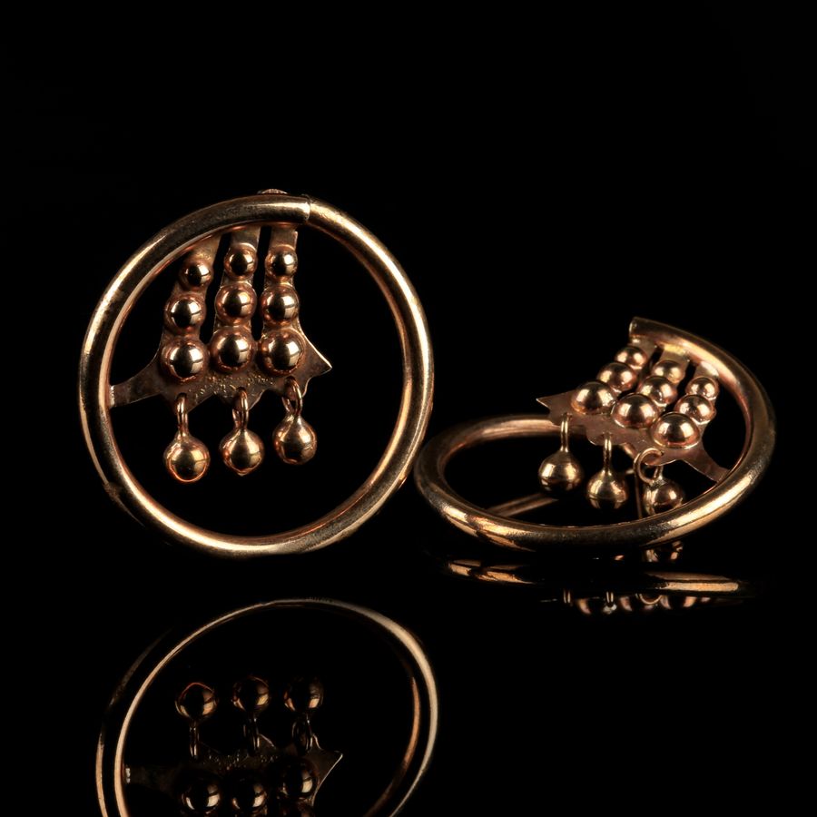 Antique 19K Gold Earrings