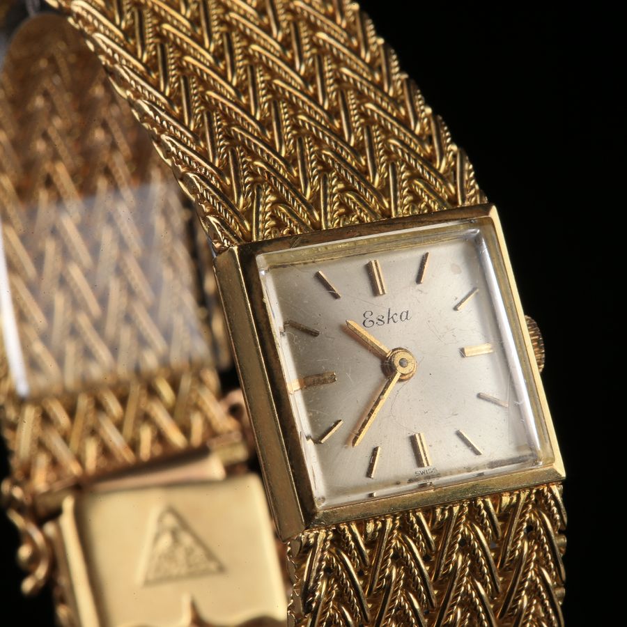 Antique 18K Gold Watch - Eska 8116 