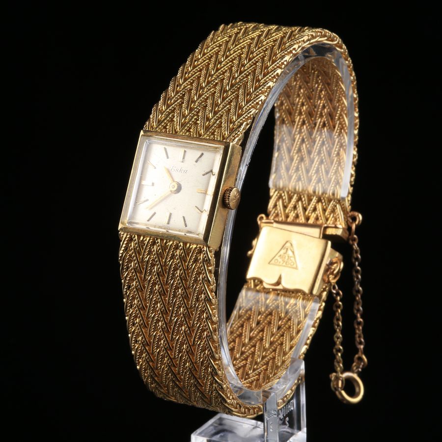 Antique 18K Gold Watch - Eska 8116 