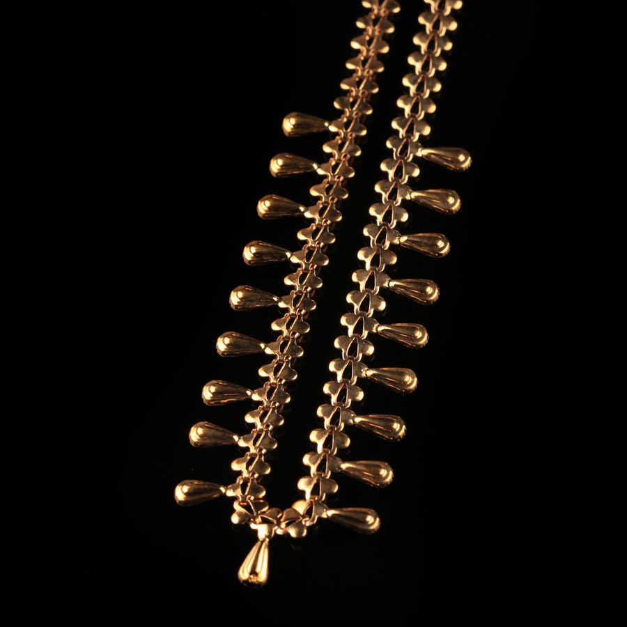 Antique 19K Gold Necklace with Pendants