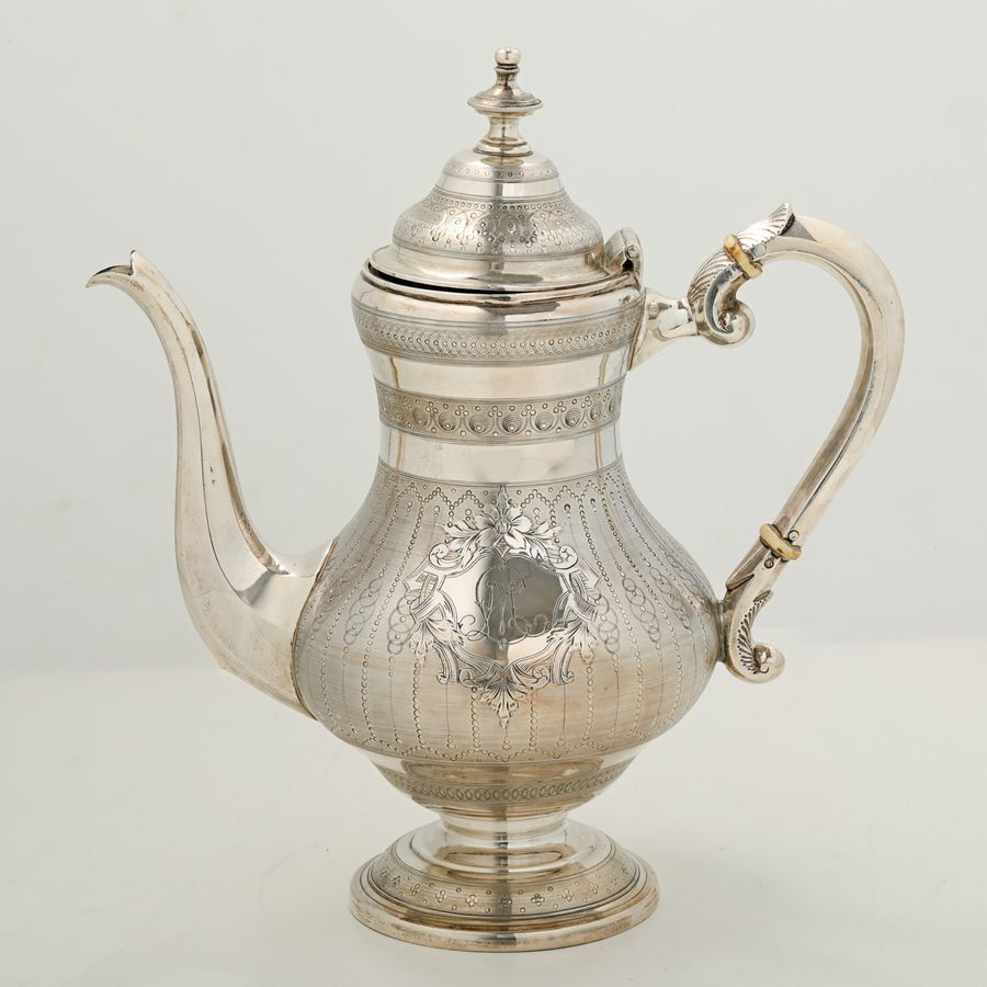 Antique 19th Century Silver Tea and Coffee Service