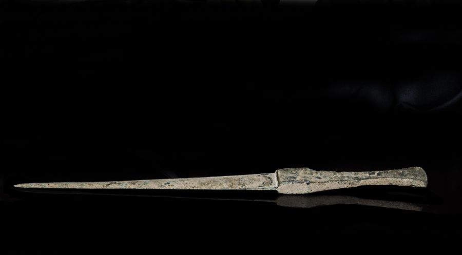 Antique Ancient Near Eastern Bronze Sword or Dirk 