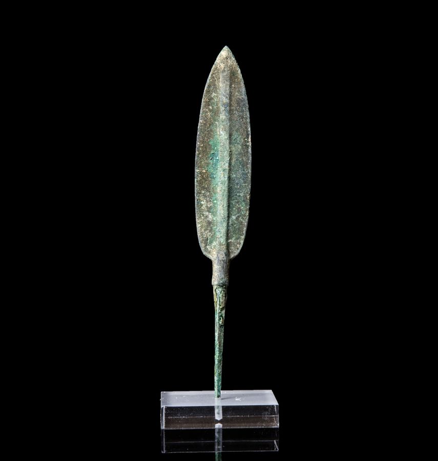 Luristan Iron-age bronze arrowhead point