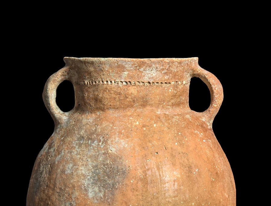 Antique Early Bronze Age Holy Land decorated amphora