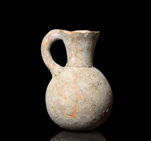 Antique Amlash Iron-Age pottery pitcher 9th century BC.