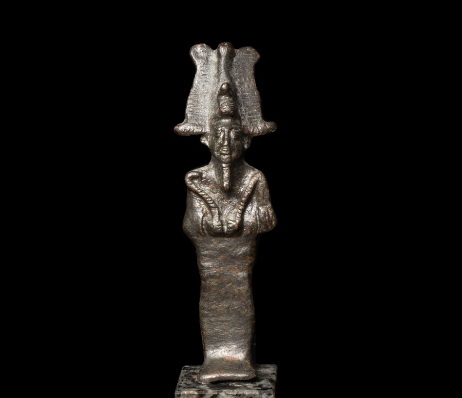 Egyptian bronze Osiris statuette